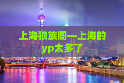 上海狼族阁—上海的yp太多了