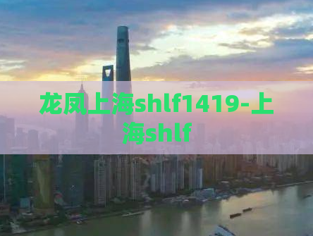 龙凤上海shlf1419-上海shlf