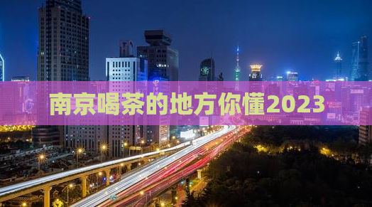 南京喝茶的地方你懂2023