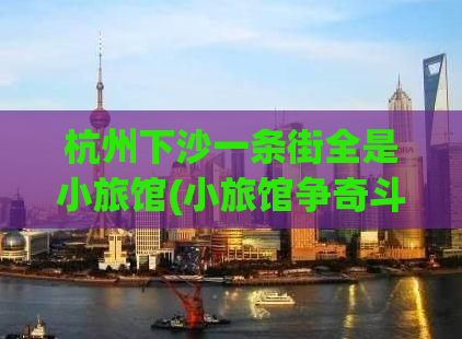 杭州下沙一条街全是小旅馆(小旅馆争奇斗艳的杭州下沙街头)