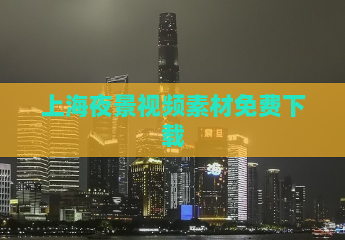 上海夜景视频素材免费下载