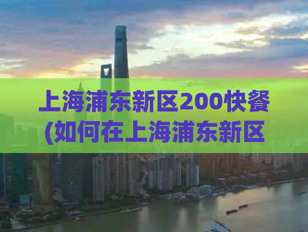 上海浦东新区200快餐(如何在上海浦东新区找到好吃的快餐？)