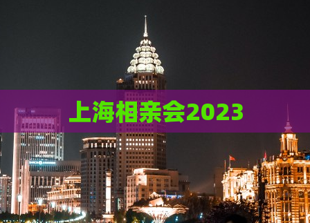 上海相亲会2023