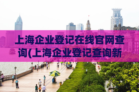 上海企业登记在线官网查询(上海企业登记查询新方式，在线官网助力企业成长)